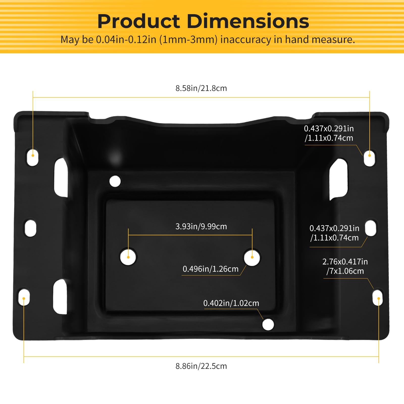 M MATI battery box for Polaris Ranger 400 4x4 secures the battery against impact