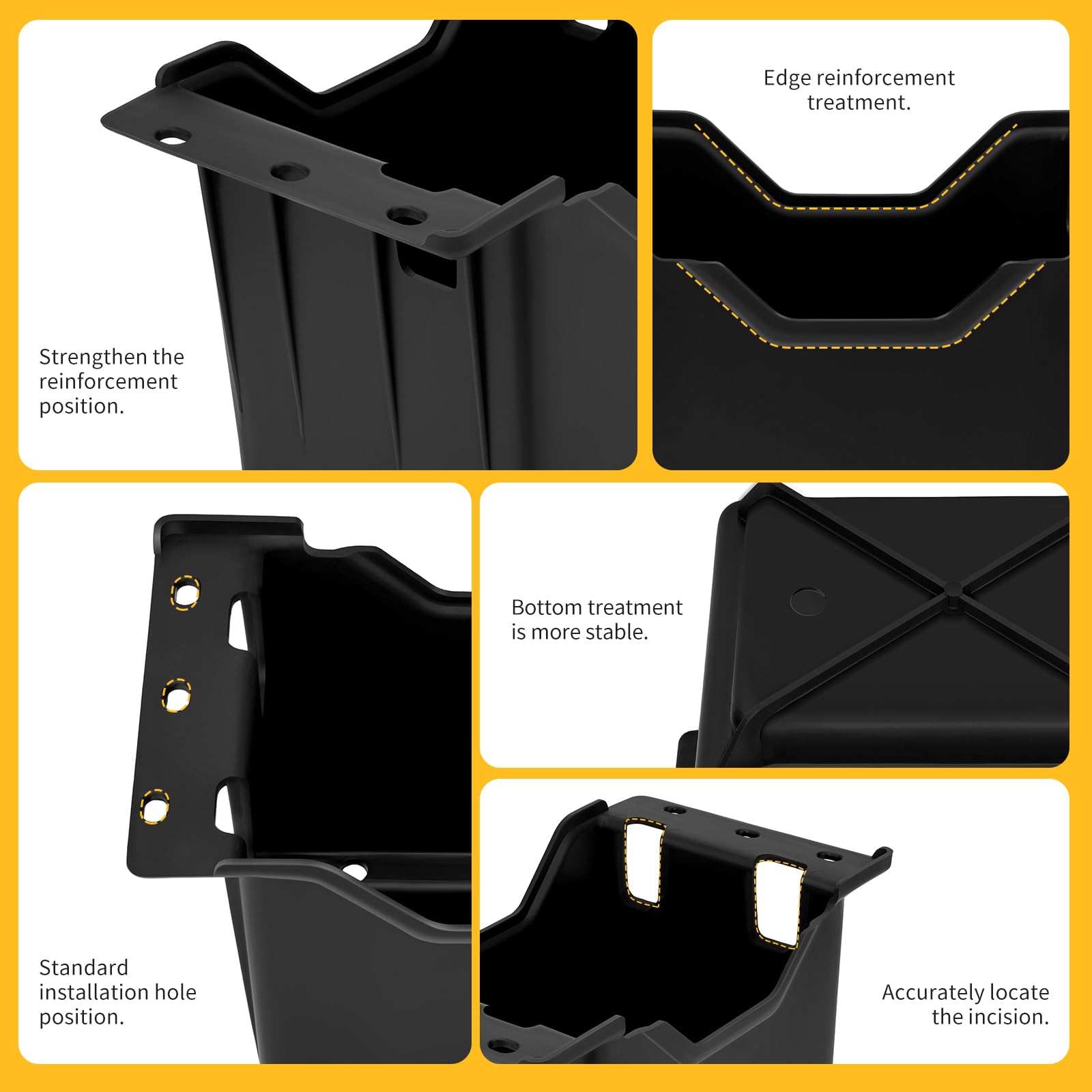 M MATI battery box for Polaris Ranger 570 Crew maintains a tidy protected battery area
