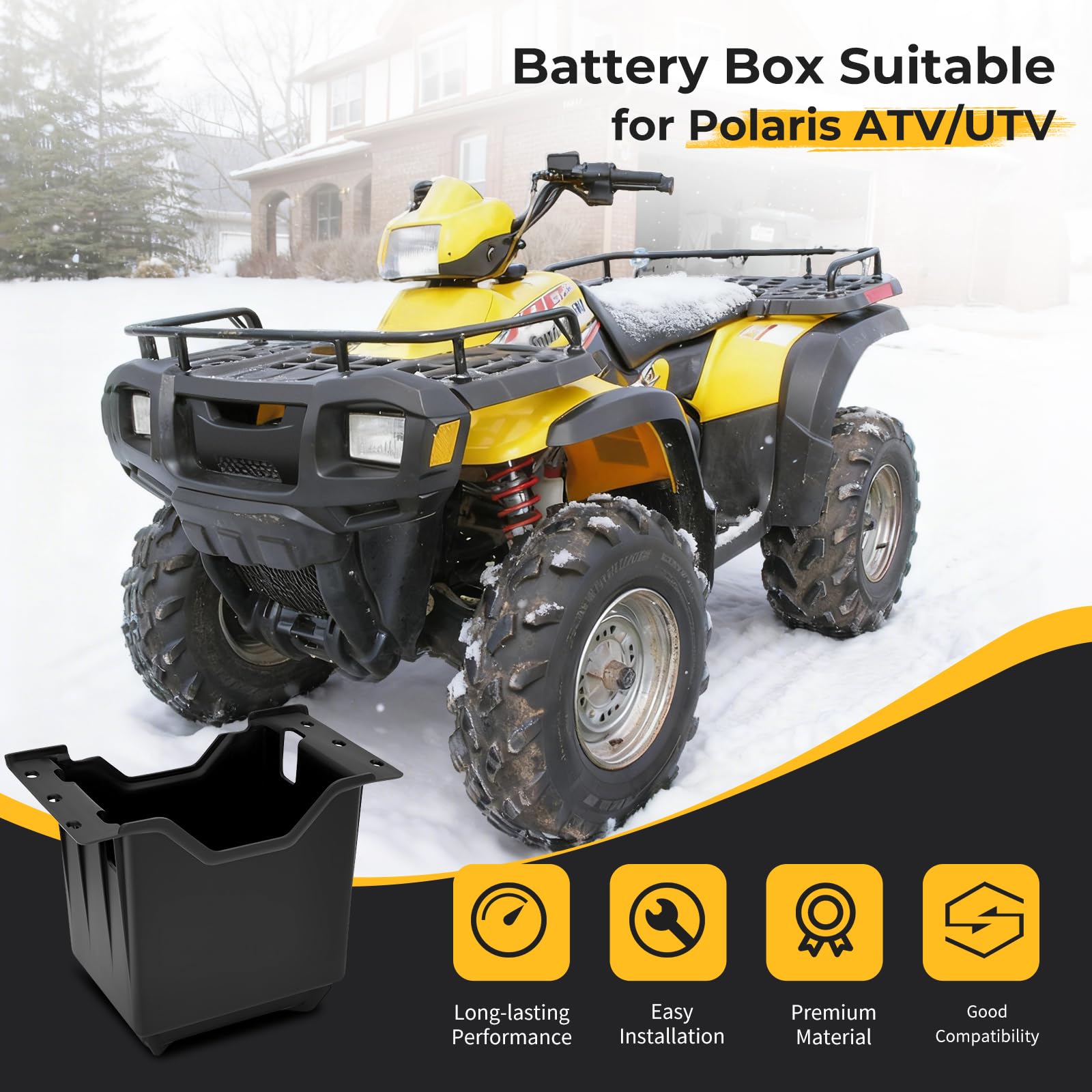 M MATI battery box for Polaris Ranger 700 XP keeps connections dry and accessible