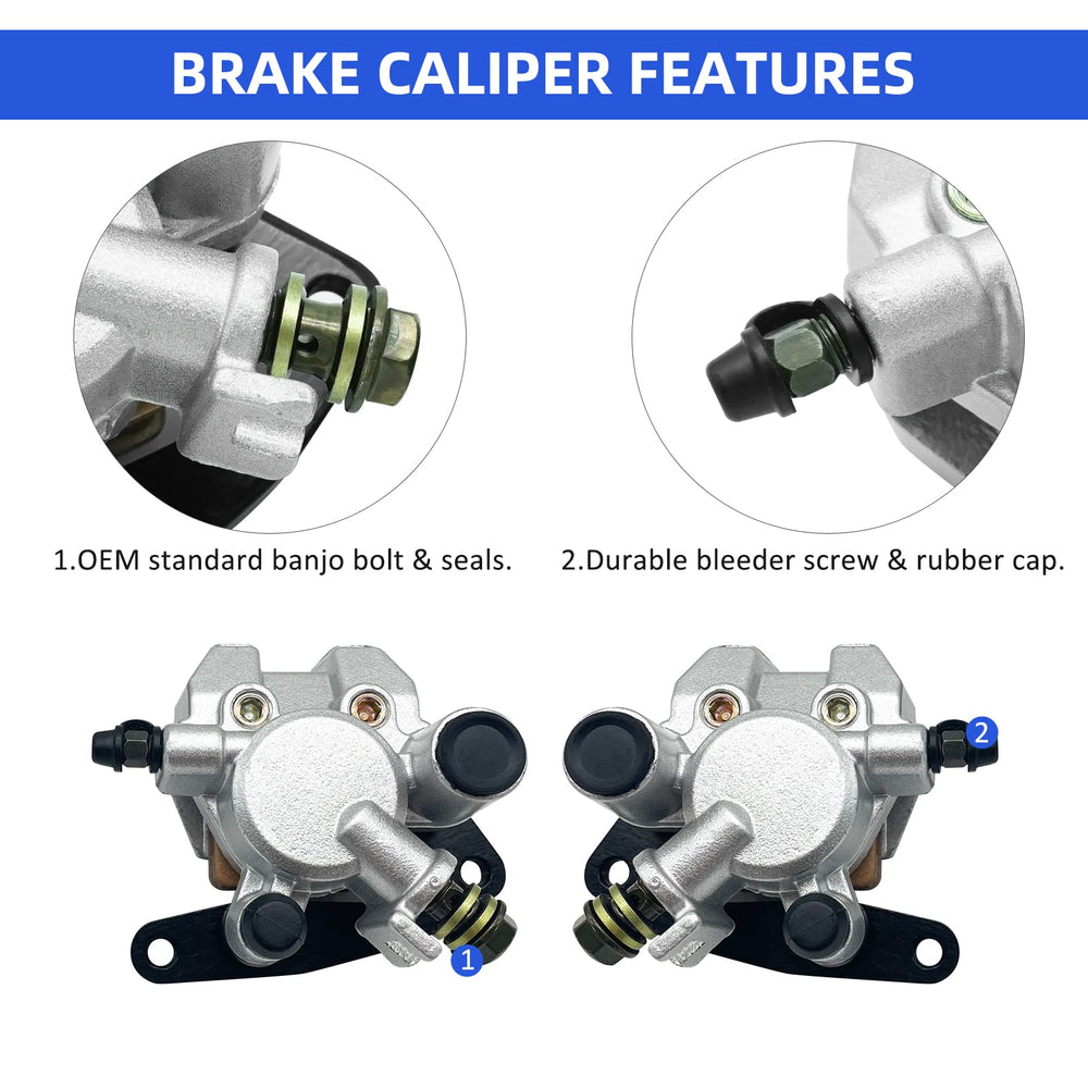 M MATI mounting brackets for easy installation on Yamaha ATV brakes