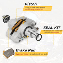 M MATI brake pads and banjo set ready for direct install and secure fit.