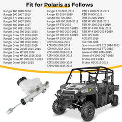 M MATI brake tandem master cylinder for Polaris RZR 570-1000 ensuring reliable stopping.