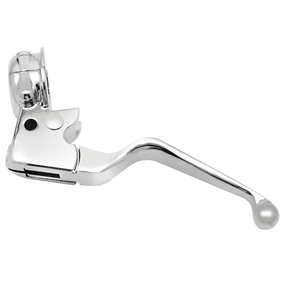 M MATI chrome clutch lever perch on Harley Road King provides precise actuation
