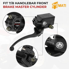 M MATI front brake master cylinder for Honda ATV TRX400FW, precise hydraulic pressure.