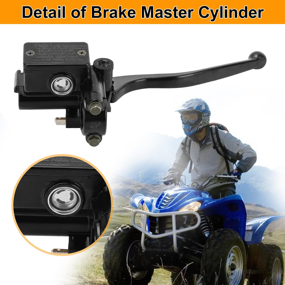M MATI front brake master cylinder for Yamaha ATV Kodiak 400 enhances braking consistency and durability.