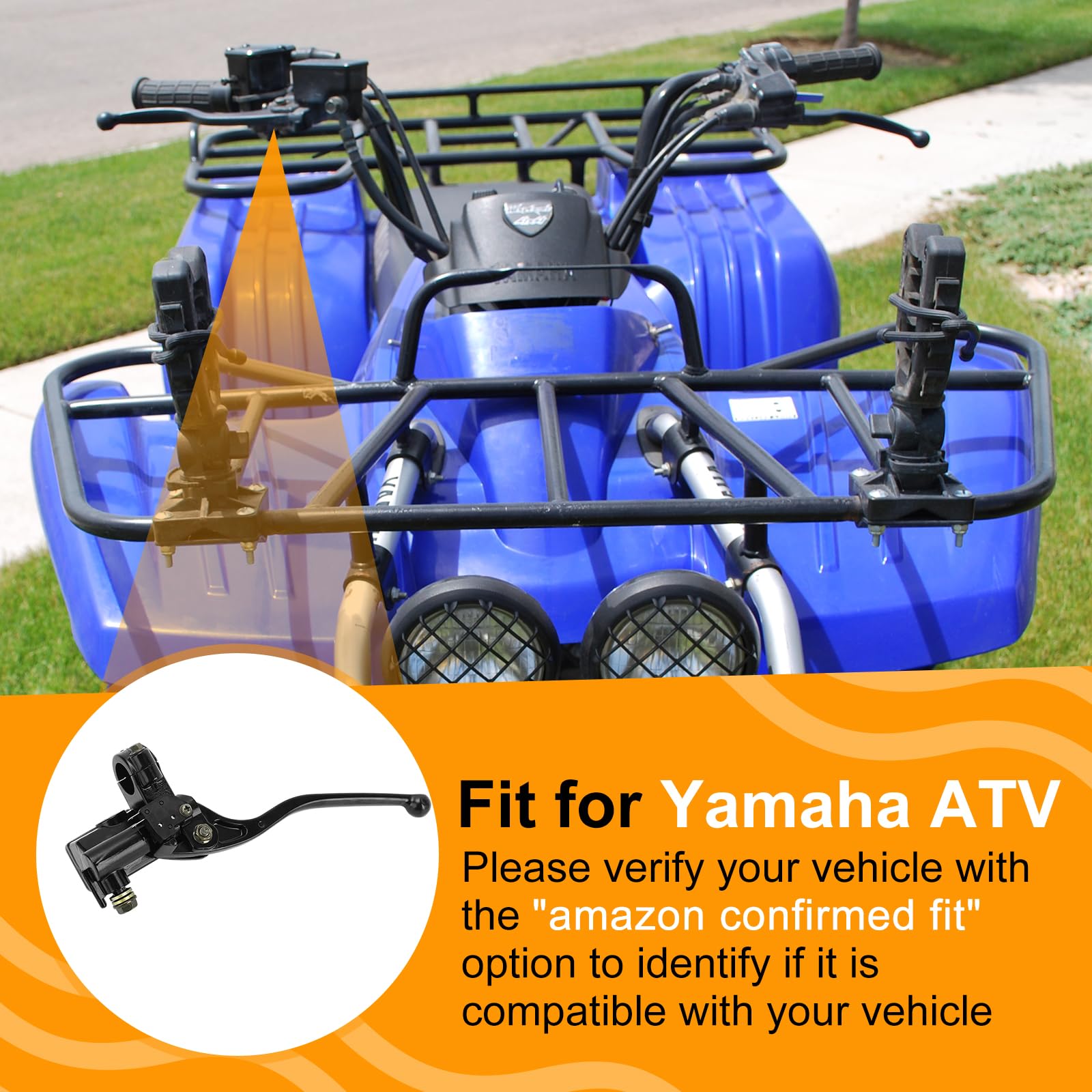 M MATI front brake master cylinder for Yamaha ATV Wolverine 350 supports predictable stopping.