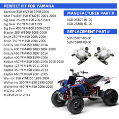 M MATI front right brake caliper with pads ensuring balanced braking on Yamaha ATV