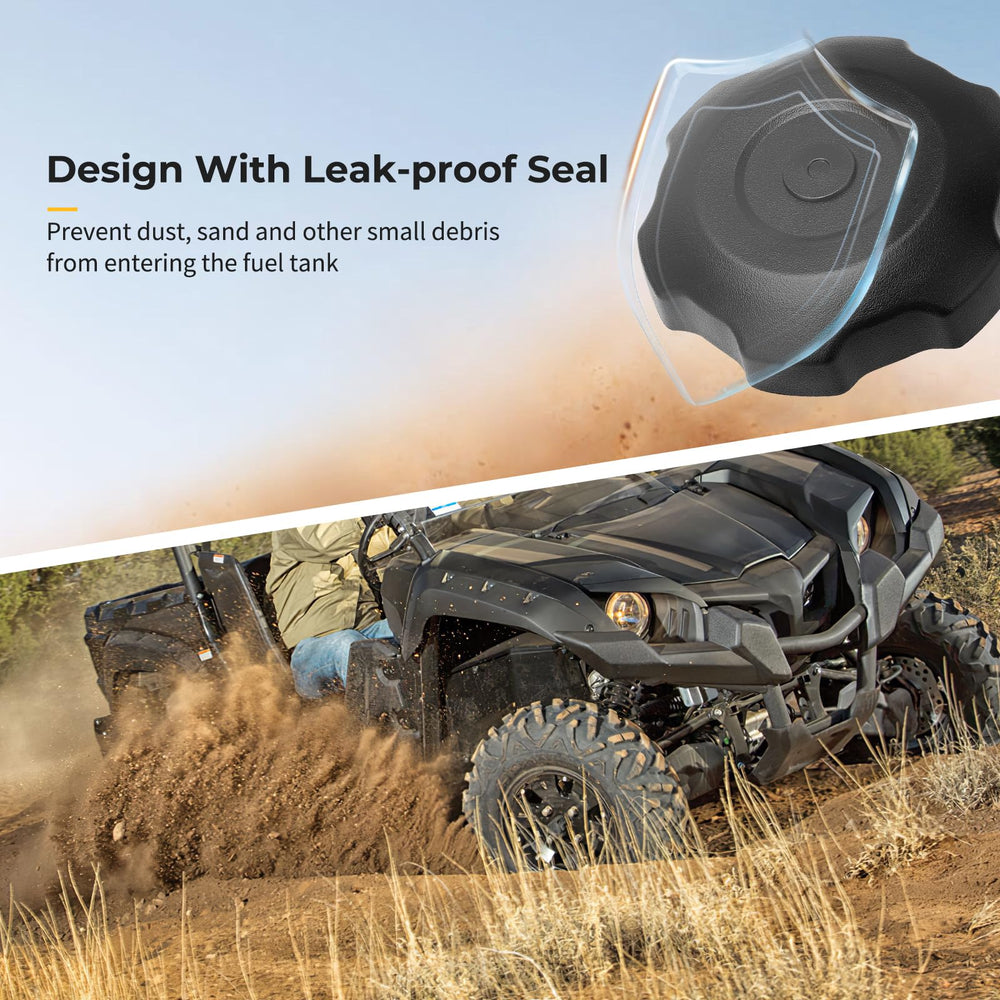 M MATI fuel cap for Kodiak 700 blocks dirt and leaks with a precise fit.