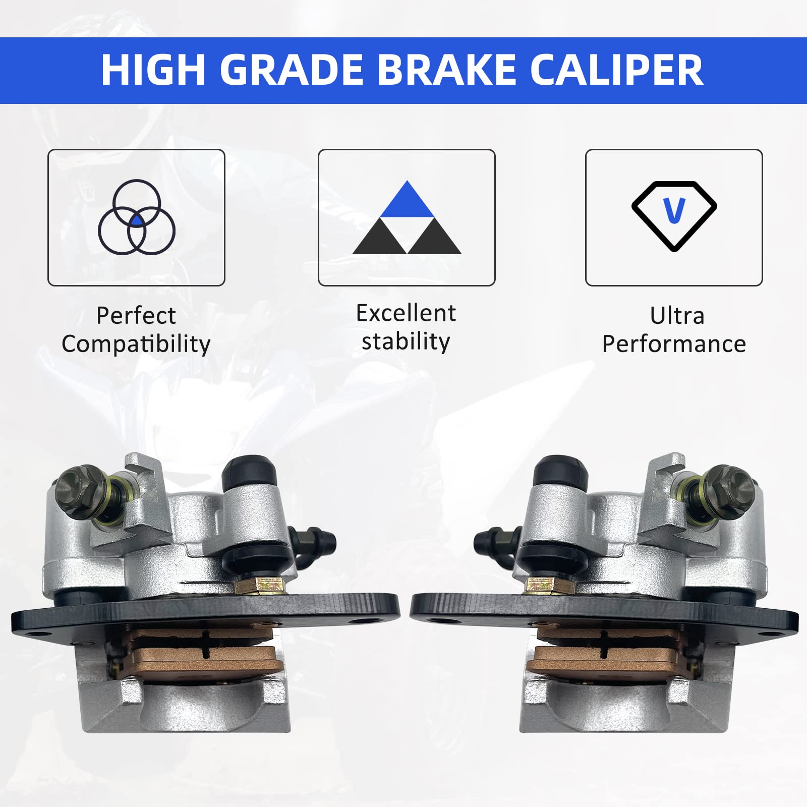 M MATI direct-fit brake calipers reduce setup time on Yamaha ATVs