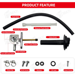 M MATI lever screw securing lever action for Honda ATV petcock