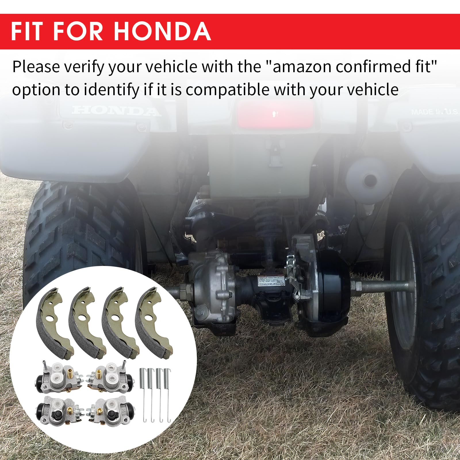 M MATI parts kit – complete wheel cylinders with shoes and springs for Honda ATVs.