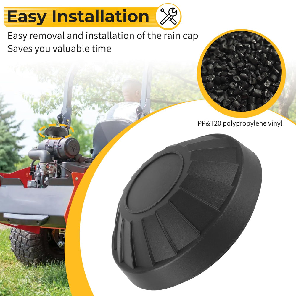 M MATI rain cap simplifies installation on Kawasaki air filters.