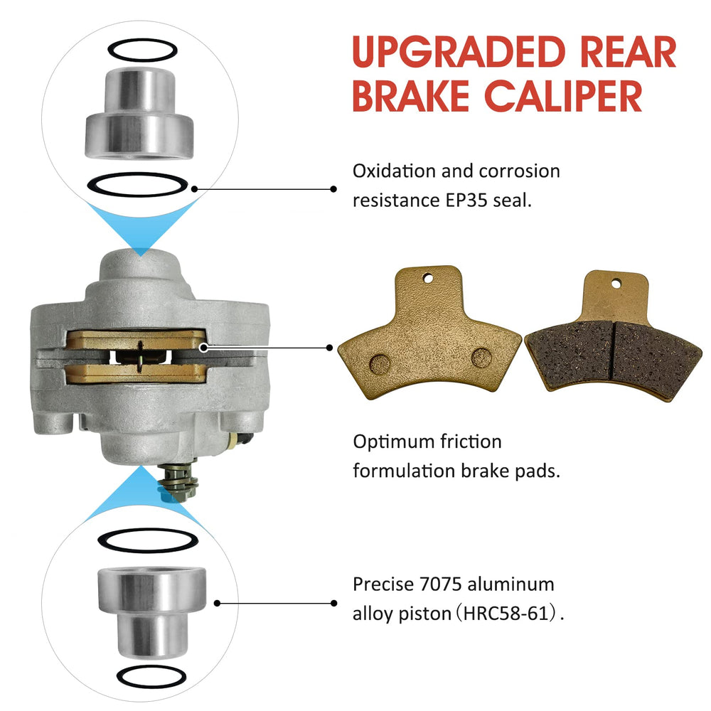 M MATI rear caliper for Trail Blazer 250 with pads for off road reliability
