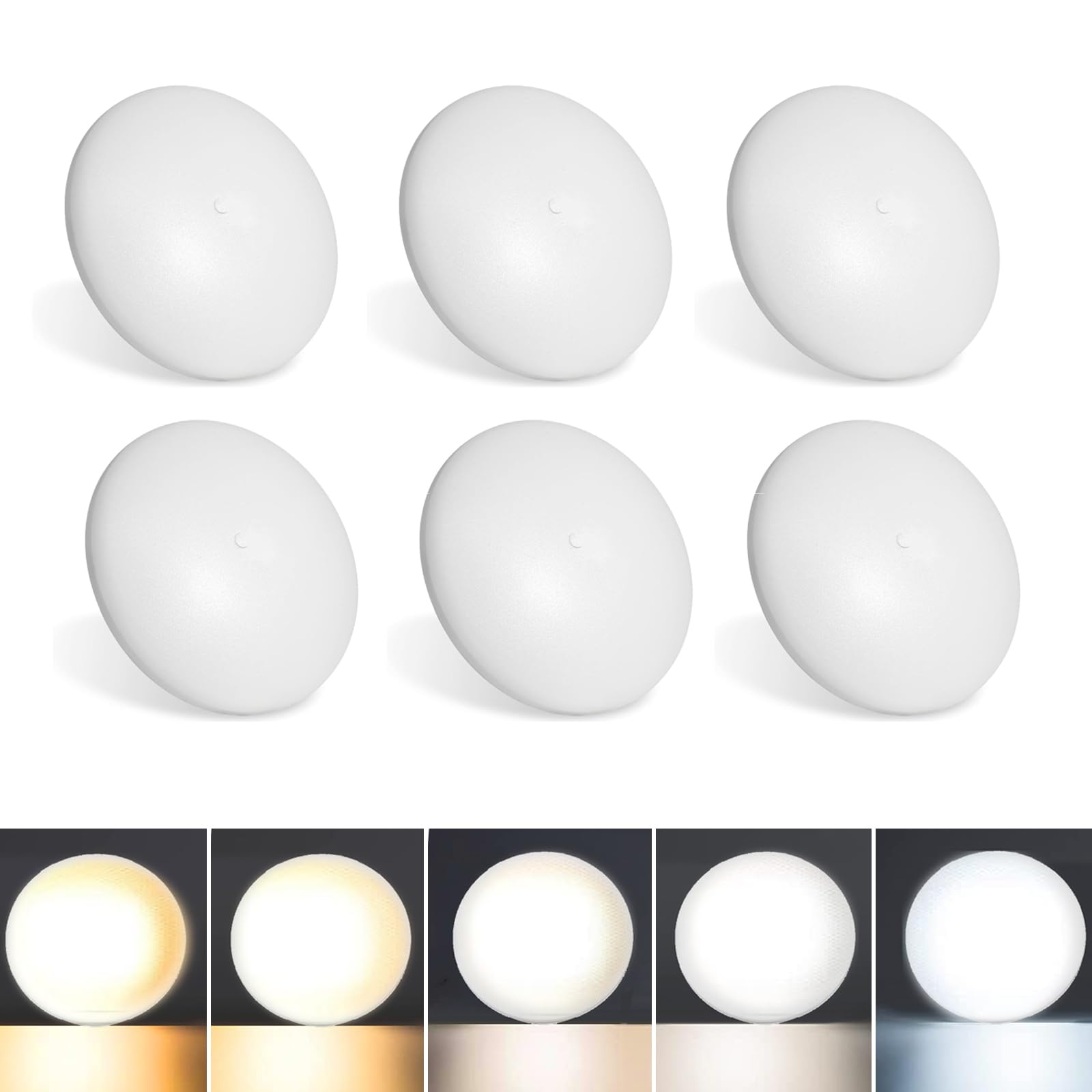M MayJazz RV ceiling dome light, 4.5-inch compact, 12V, 5CCT for versatile ambience.