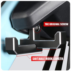 Mabett trunk hooks with two-arm design for multiple bags