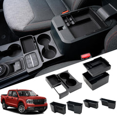 Mabett center console double-layer tray for Maverick keeps essentials neatly organized