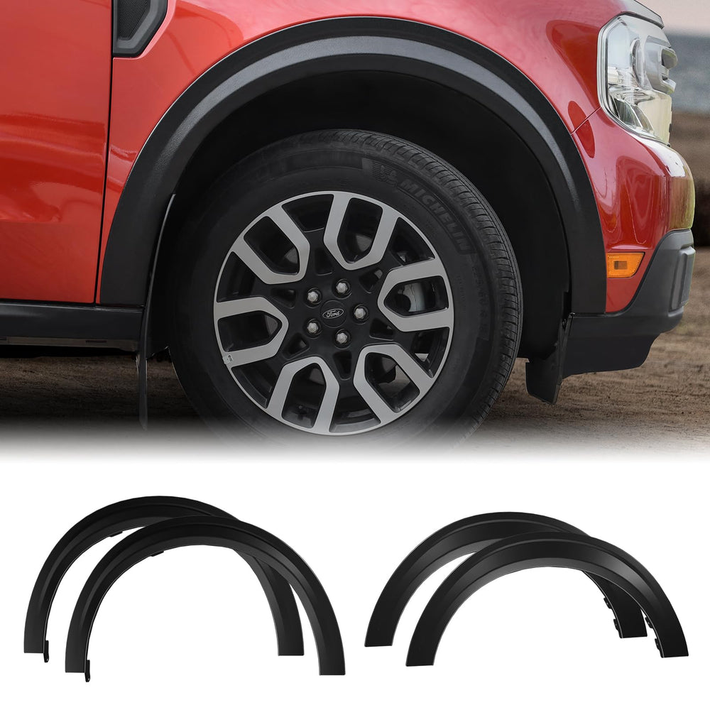 Mabett Fender Flares front view for Maverick with seamless body integration.