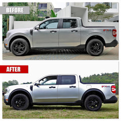 Mabett Fender Flares rear view shows protective coverage against spray.