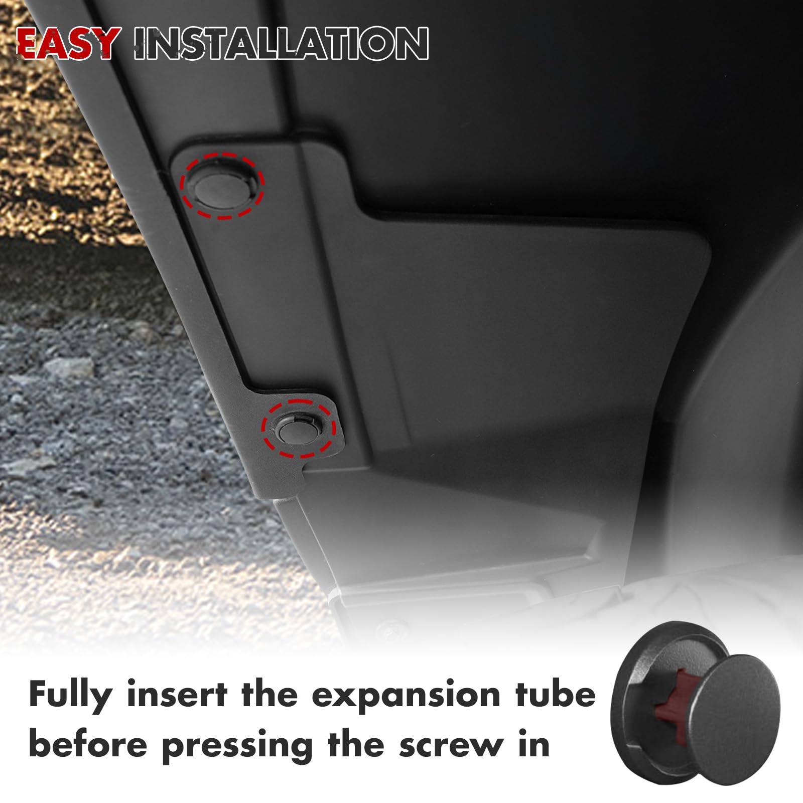 Mabett fender liner compatible shield; seamless fit with Maverick fender liners.