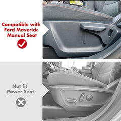 Mabett front-row under-seat organizer for Maverick keeps chargers within reach.