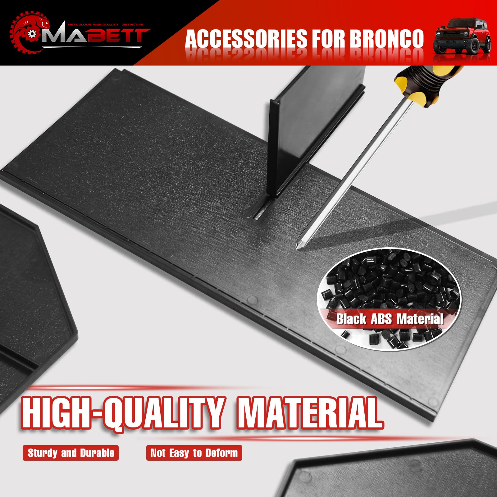 Mabett glove box dividers durable ABS construction