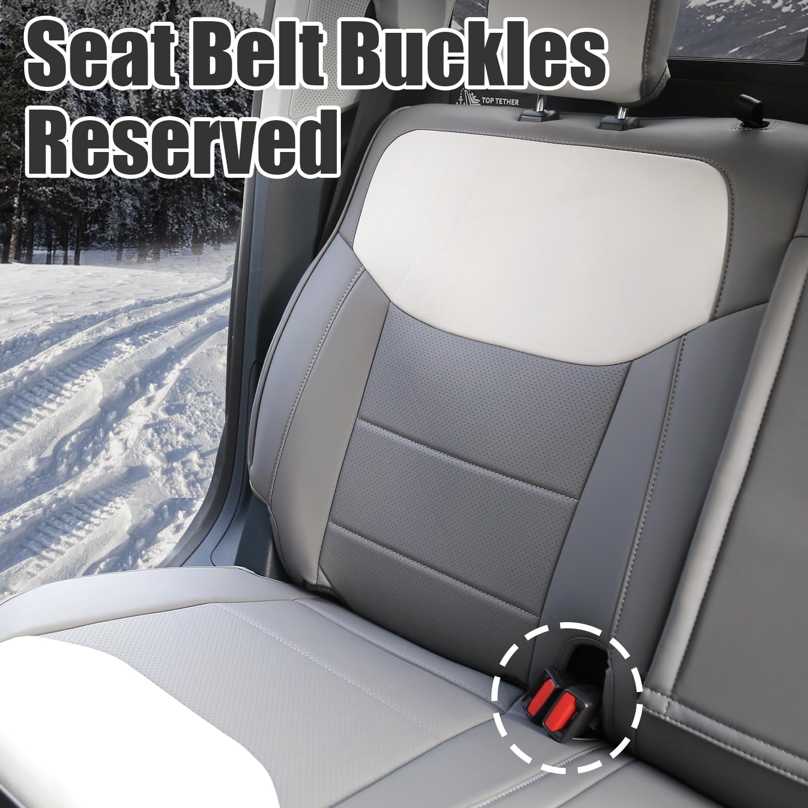 Mabett seat covers feature hidden airbags design to preserve safety features.