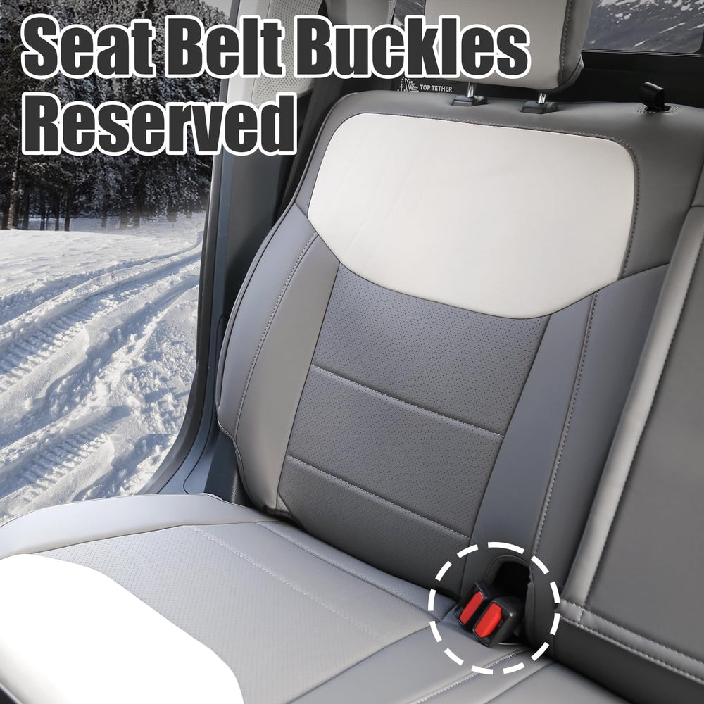 Mabett seat covers feature hidden airbags design to preserve safety features.