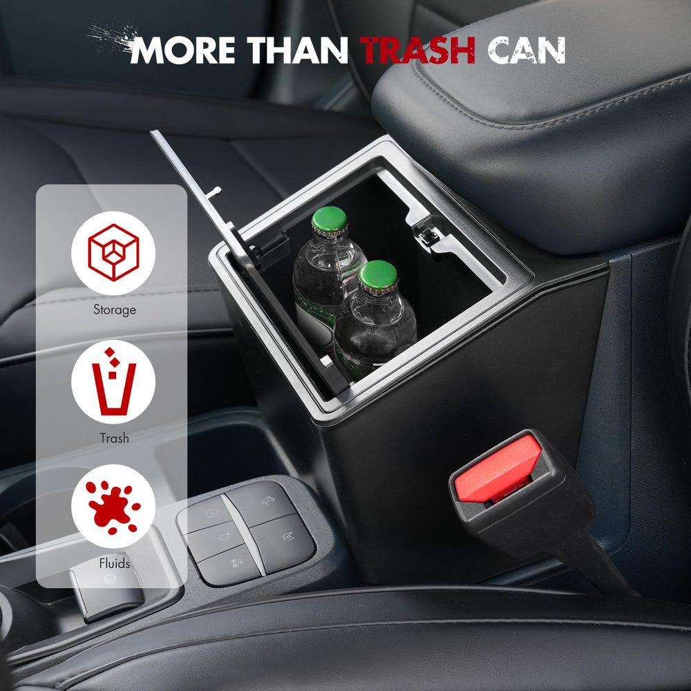 Mabett tidy interior look as the lid conceals contents when not in use.