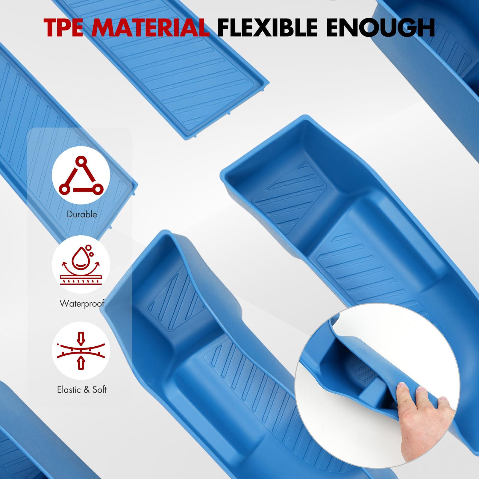 Mabett Maverick easy-clean tray simplifies spill cleanup.
