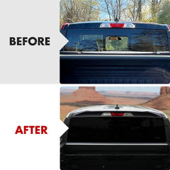 Mabett Maverick rear spoiler side-profile shows seamless roof contour integration.