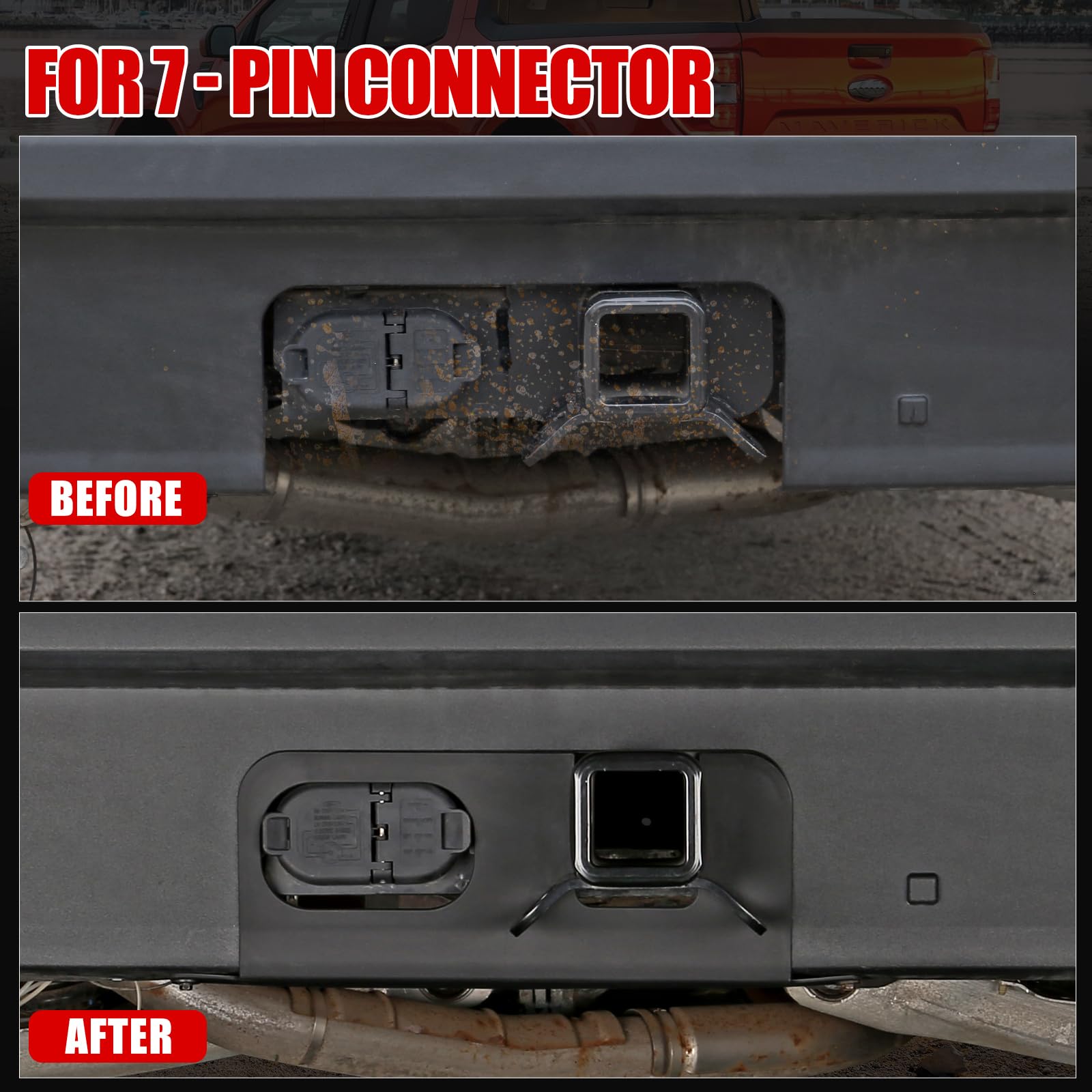 Mabett rear bumper cover plate for Maverick made of durable PP material