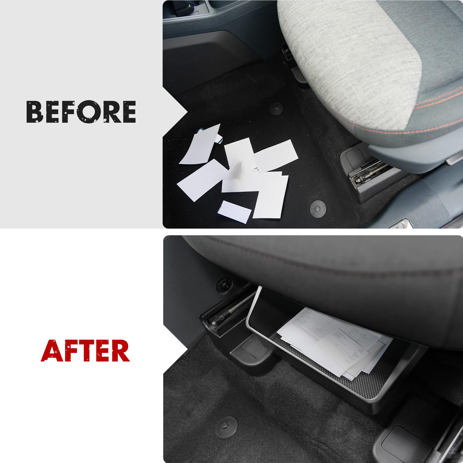Mabett removable non-slip mat catches dust and spills for easy cleaning.