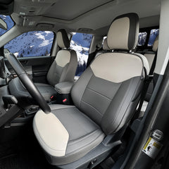 Mabett Ford Maverick gray seat covers provide full protection against spills.