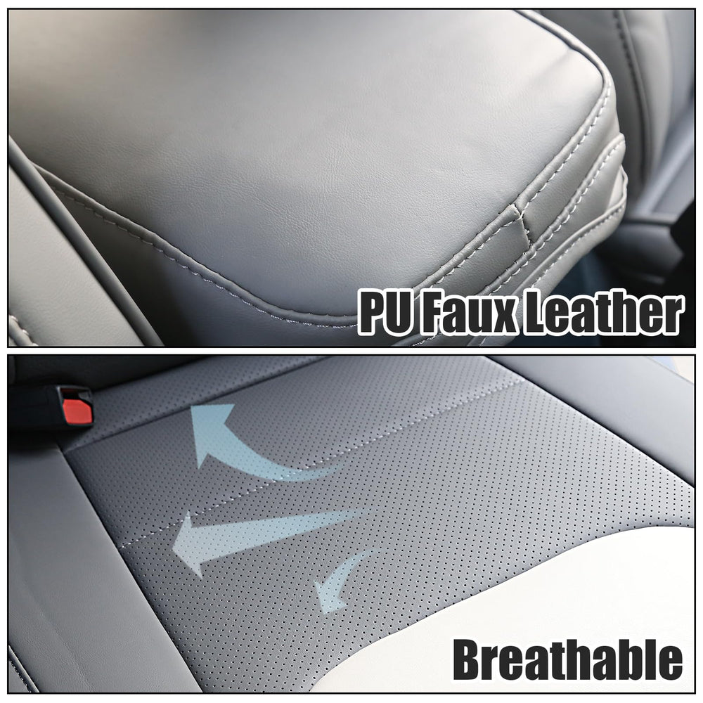 Mabett soft PU leather offers comfortable seating on long drives.