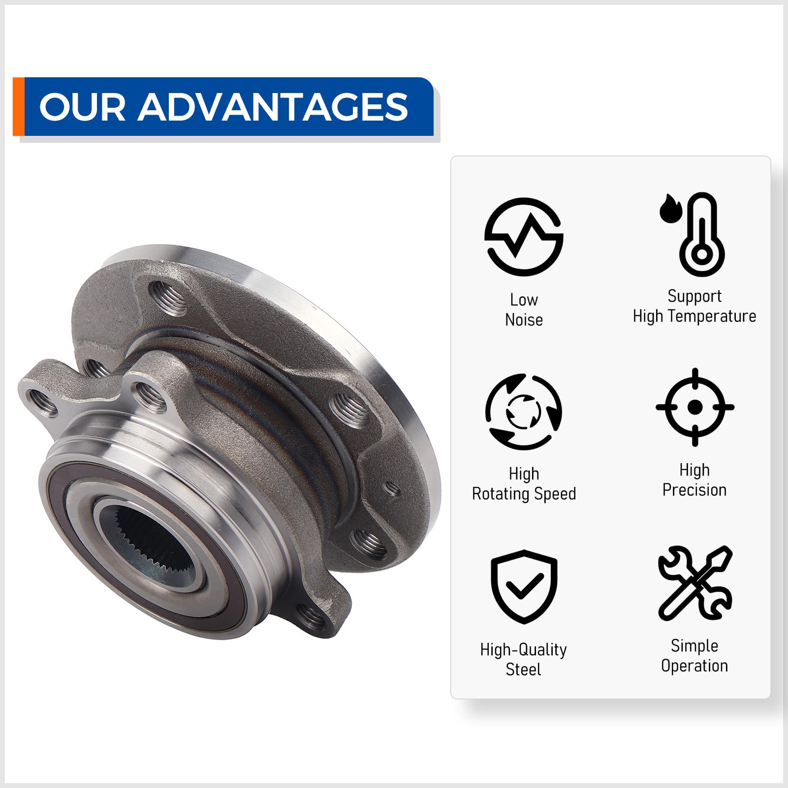 MACEL 513253 wheel bearing hub assembly packaging showing protective packaging for safe shipping.