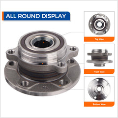 MACEL 513253 wheel bearing hub assembly side view highlighting robust mount and durability.