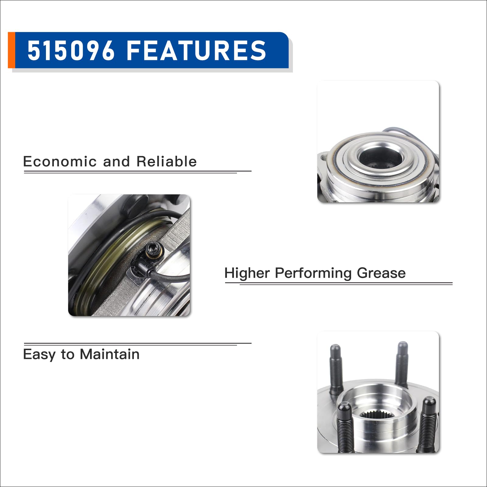 MACEL 515096 Tahoe hub bearing assembly for quiet operation and reliable rotation.