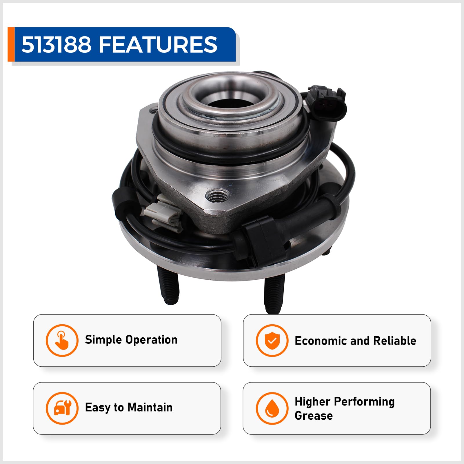 MACEL hub assembly compatible with Buick Rainier and Bravada for durability.
