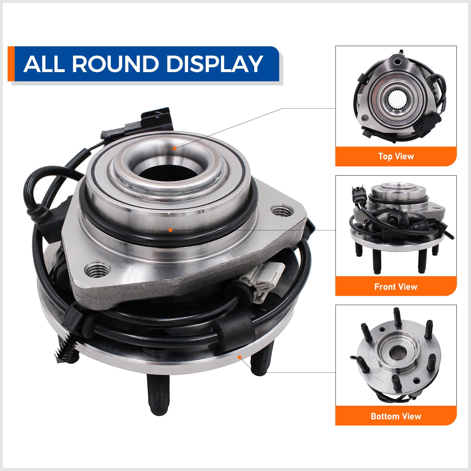 MACEL hub assembly compatible with Trailblazer and Envoy for reliable steering.