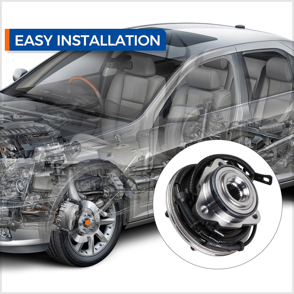 MACEL hub-bearing assembly installation view shows bolt pattern and fit for quick compatibility check.