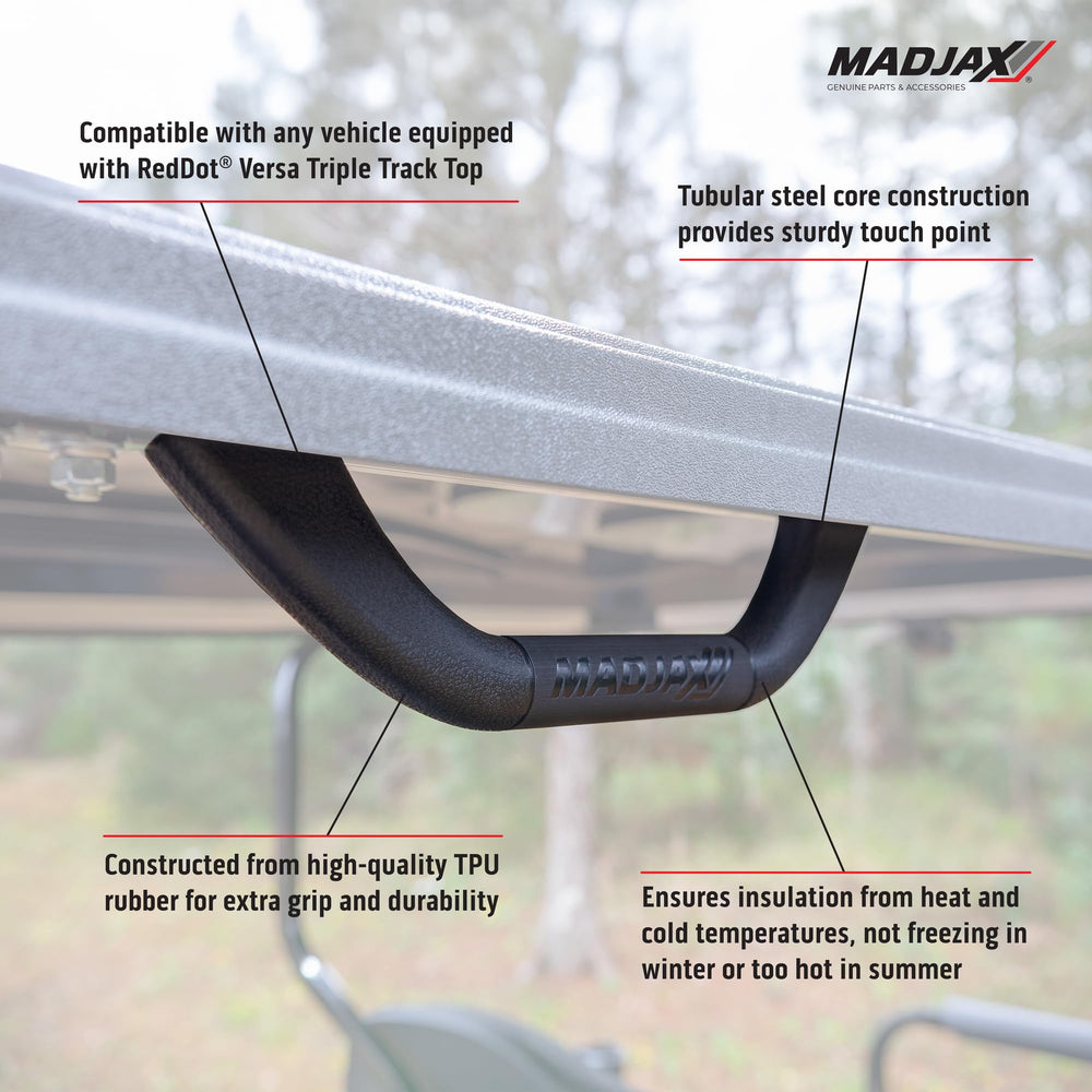 MADJAX universal grab handle side mount aiding steady grip on uneven surfaces