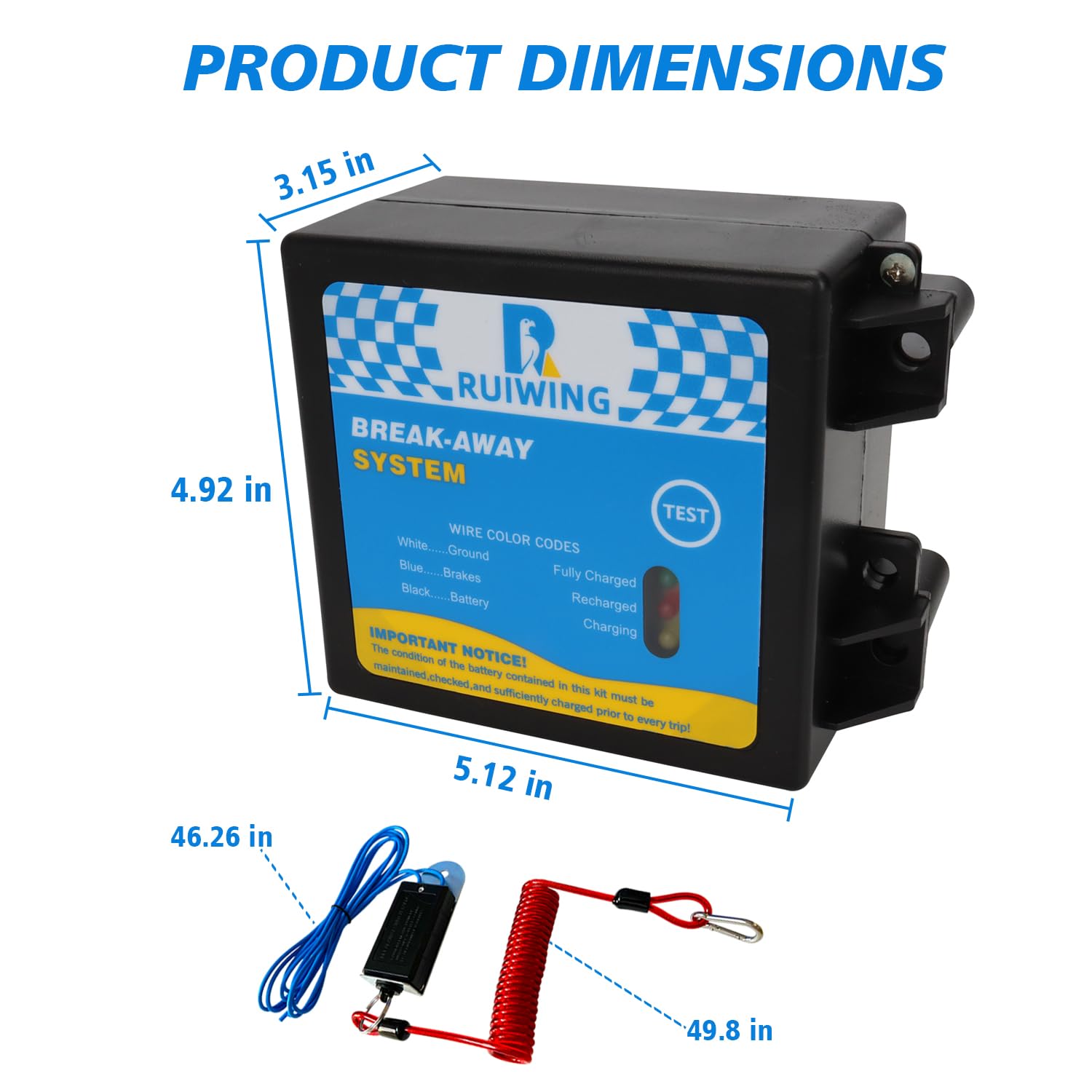 MADONGLI breakaway controller switch with LED status indicator on the go