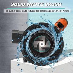Magam macerator blades close-up reveal four-leaf design for efficient crushing.
