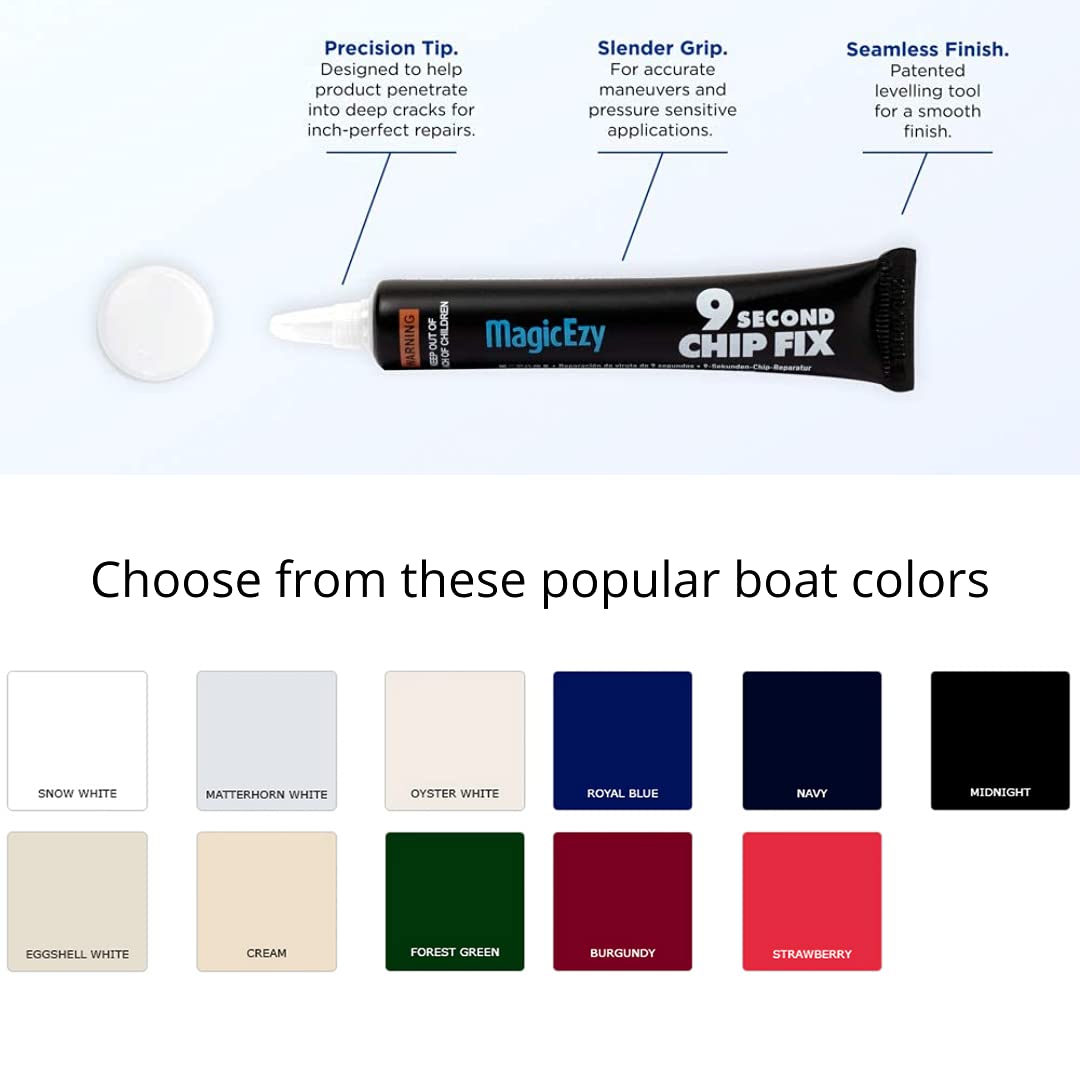 Color-matching Oyster White swatch showing gelcoat compatibility