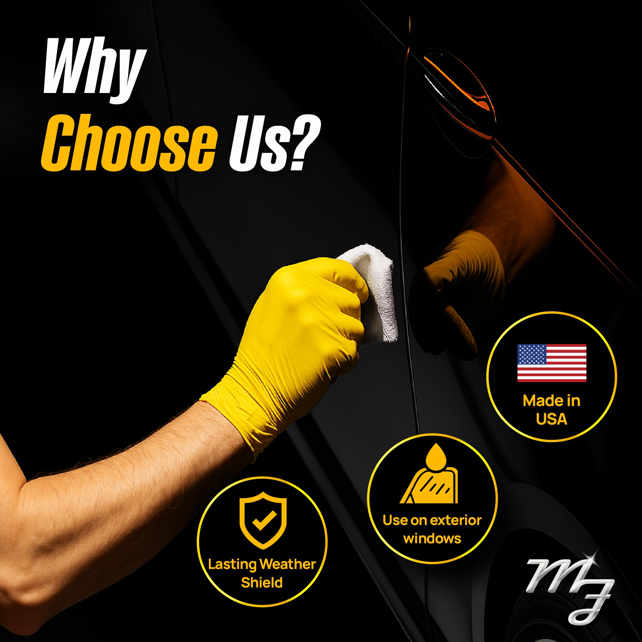 Magic Finish Ceramic Detailer produces water bead action on treated surfaces.