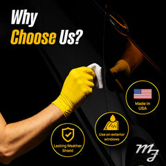 Magic Finish Ceramic Detailer produces water bead action on treated surfaces.
