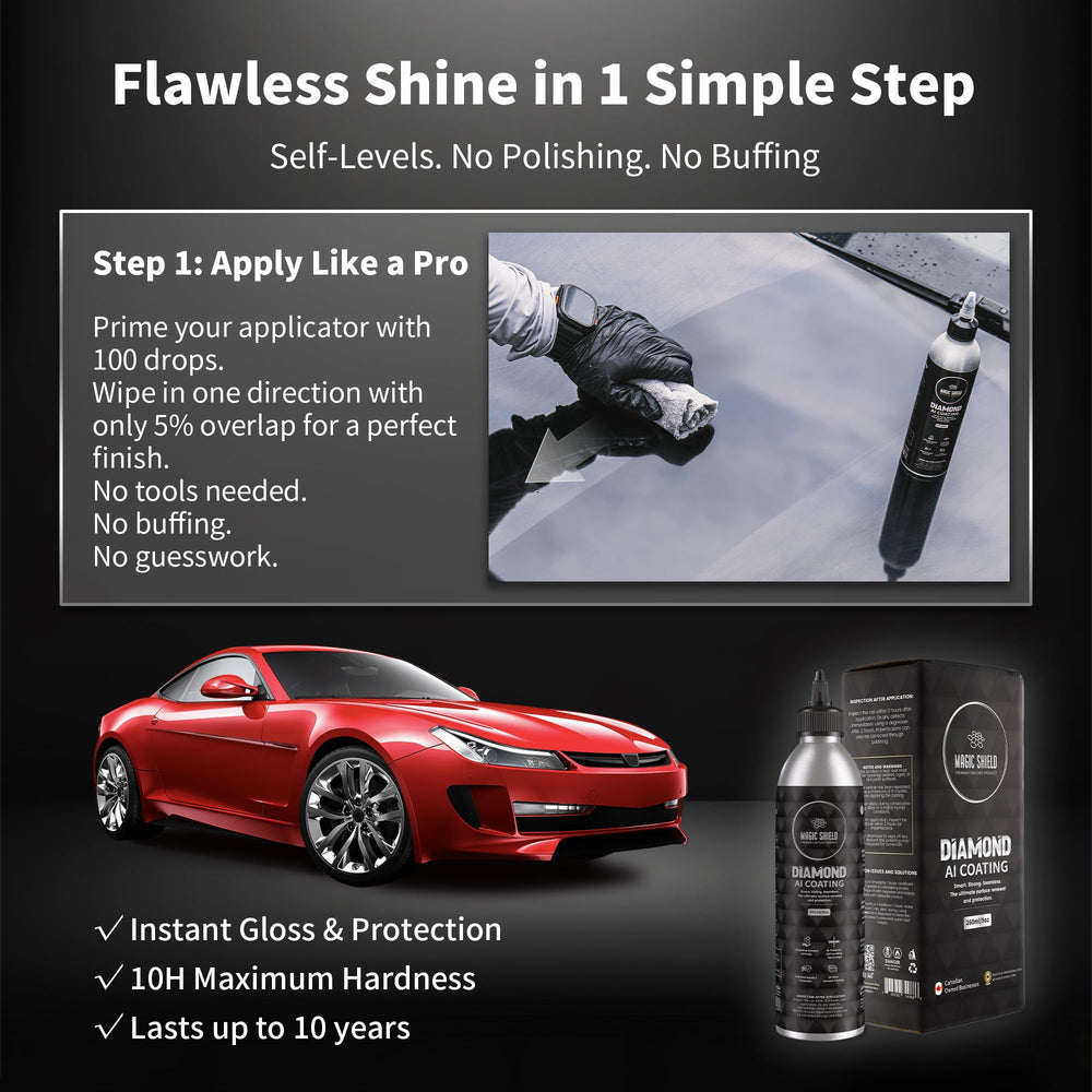 Magic Shield Diamond AI Coating car paint gloss highlights showroom depth