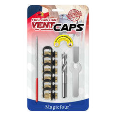 Magicfour fuel gas can vent caps in packaging for easy mounting and installation.