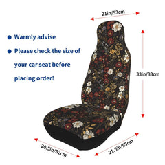 MAGIFUN hippie boho flower cover hugs seats with elastic straps for secure fit.