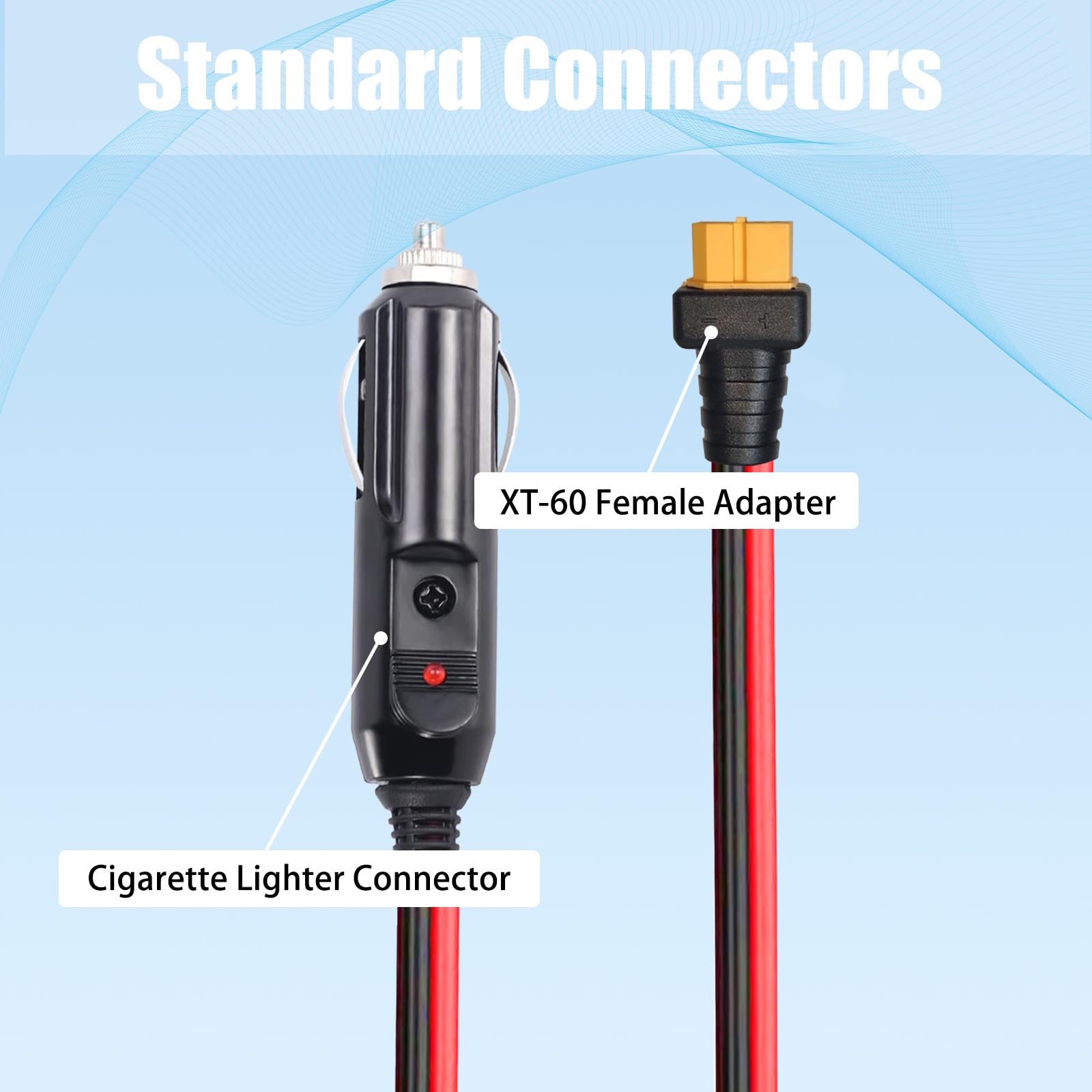 Magiktech XT60 female connector closeup shows sturdy fit and reliable connection.